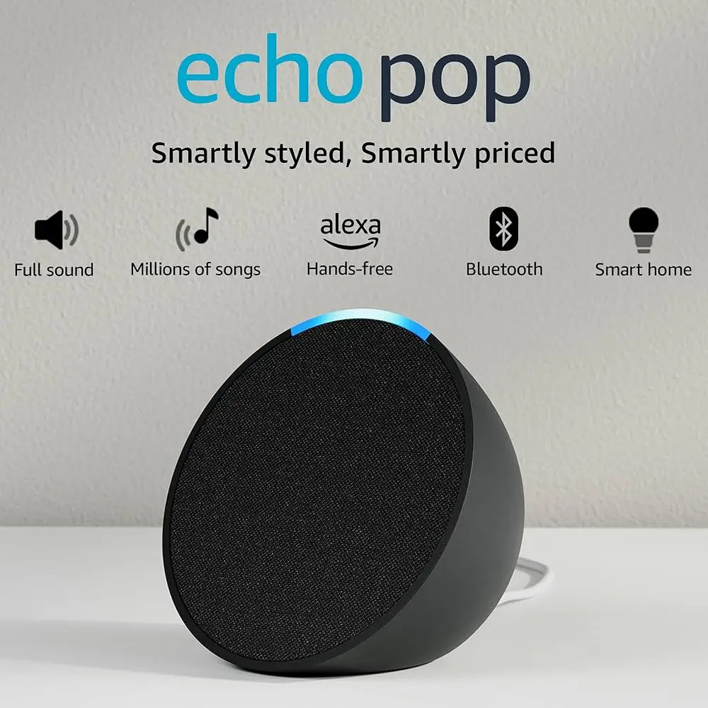 Amazon Echo Pop smart speaker compact design